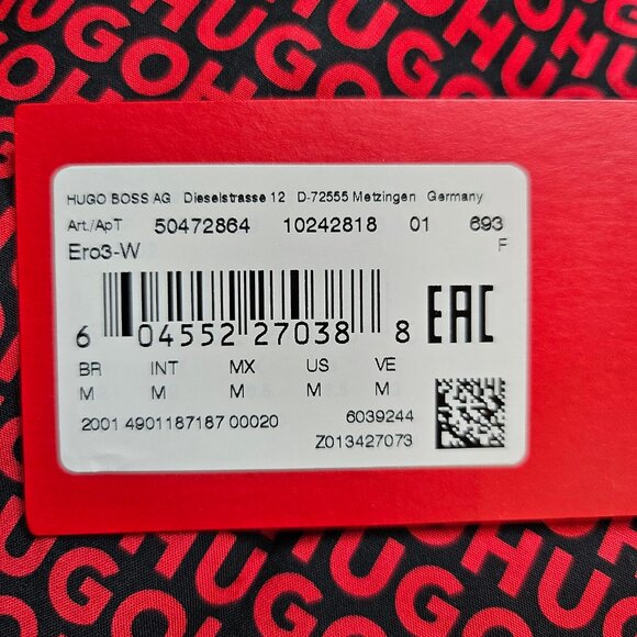 Hugo Boss Men's Ero3-W Extra Slim Long Sleeve Logo Shirt - Size M - Picture 9 of 12